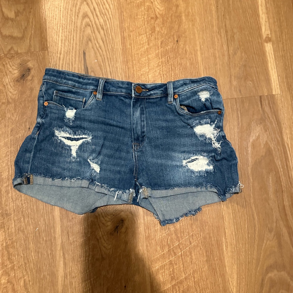Blank NYC distressed denim shorts